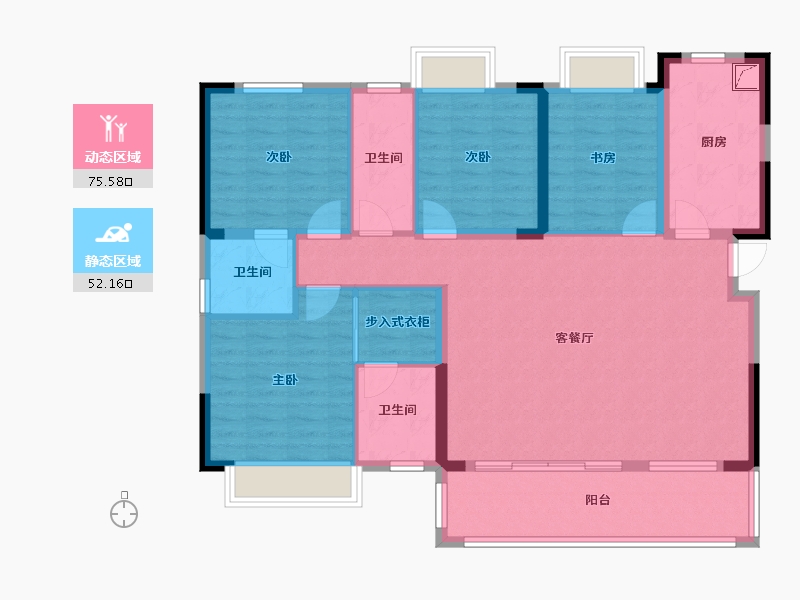 四川省-成都市-大国璟-141.00-户型库-动静分区