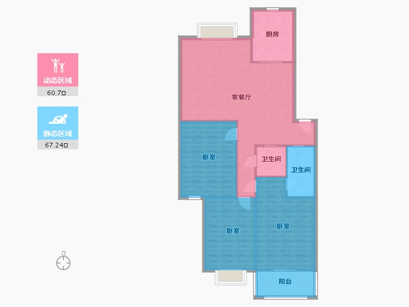 山东省-济南市-三庆燕柳园-118.00-户型库-动静分区