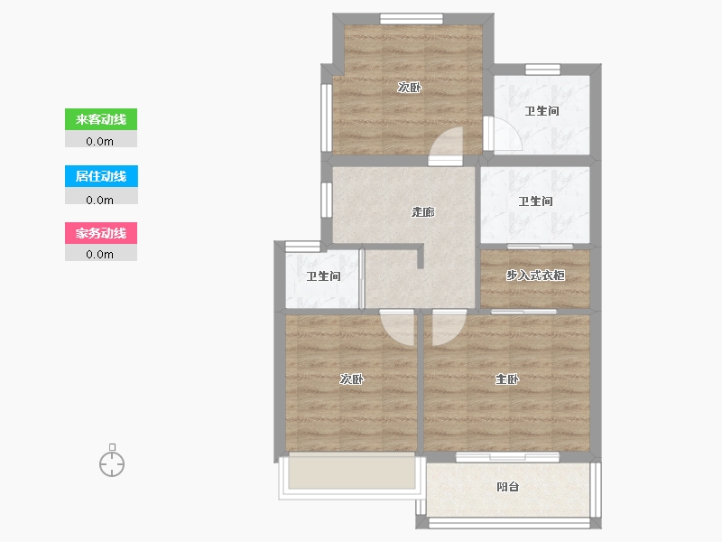 江苏省-泰州市-宝龙世家-210.00-户型库-动静线