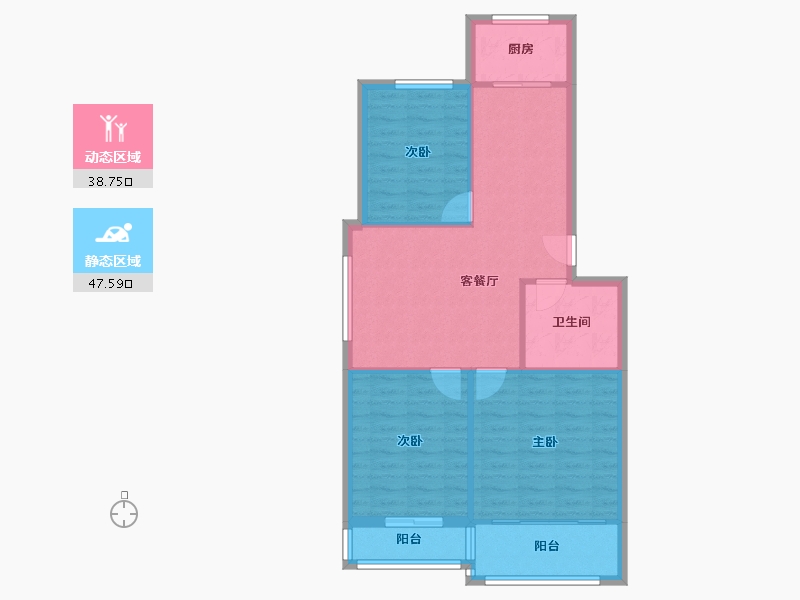 山东省-威海市-海埠北区-80.00-户型库-动静分区