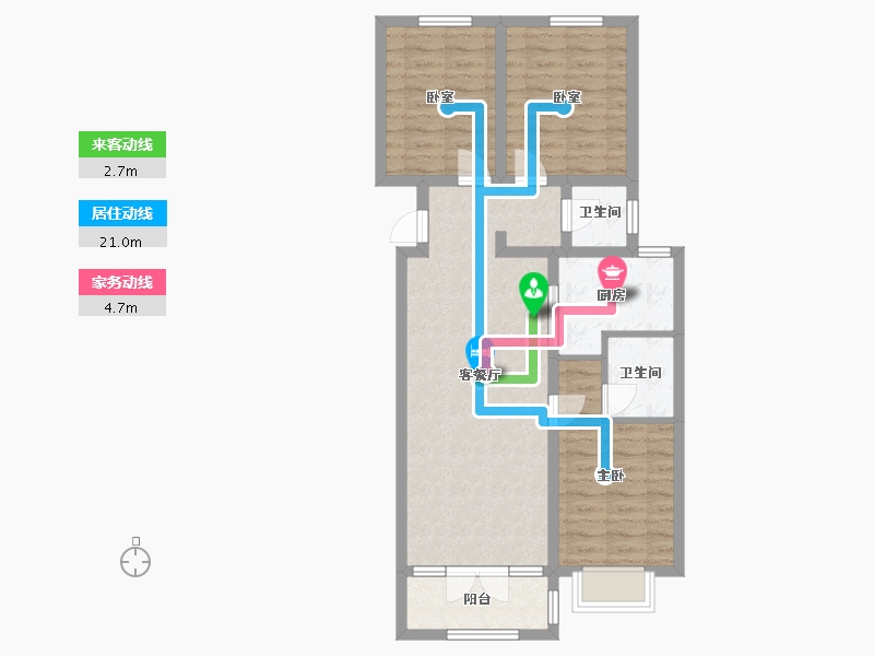 河北省-石家庄市-海蓝和光-96.00-户型库-动静线