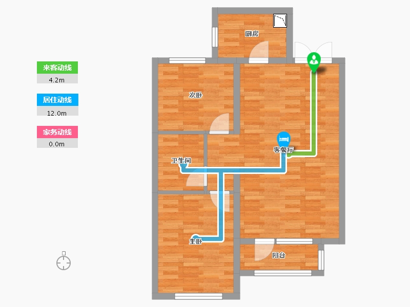 河北省-廊坊市-上邦壹號院-64.47-户型库-动静线