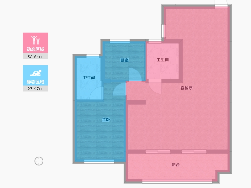 广东省-惠州市-德威江誉城3期-72.50-户型库-动静分区