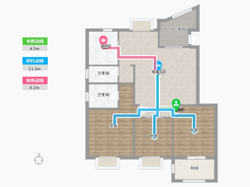 福建省-福州市-三盛果岭-111.00-户型库-动静线