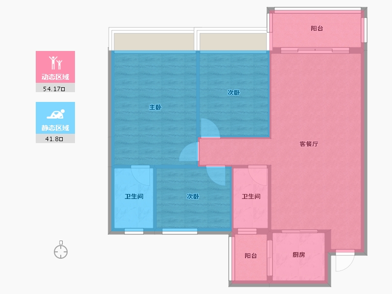 四川省-遂宁市-城市梦想-95.00-户型库-动静分区