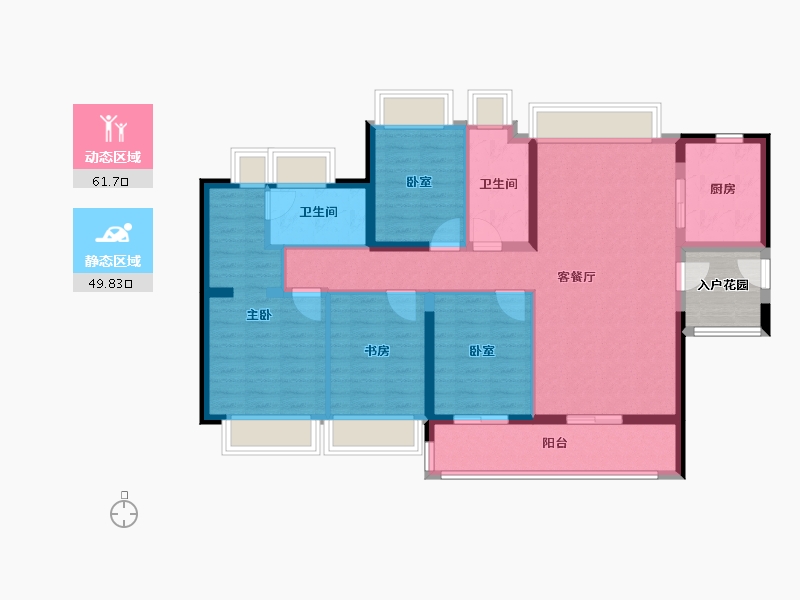 广东省-广州市-星河智荟-104.04-户型库-动静分区