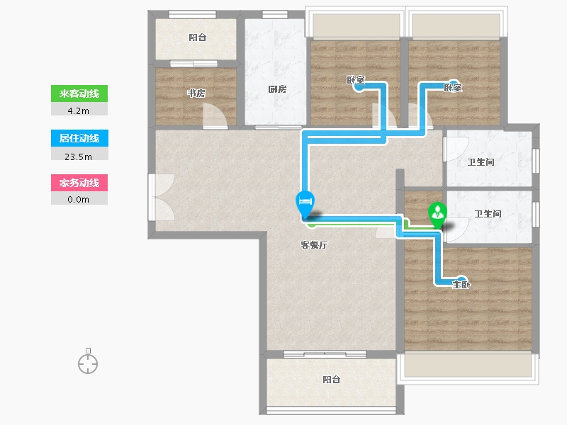 贵州省-贵阳市-天一观山阅-108.00-户型库-动静线