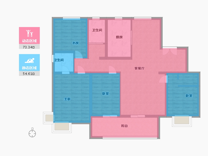 山东省-济宁市-水岸新城-114.00-户型库-动静分区