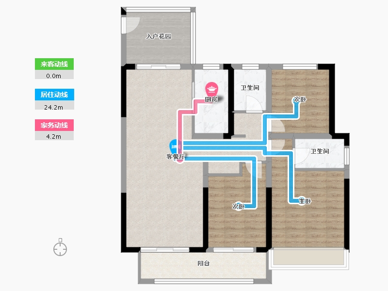 河南省-许昌市-鼎泰壹号院-100.00-户型库-动静线