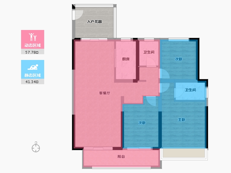 河南省-许昌市-鼎泰壹号院-100.00-户型库-动静分区