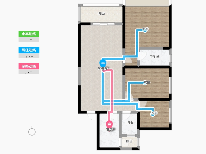 四川省-凉山彝族自治州-万禾滨江1号-100.00-户型库-动静线