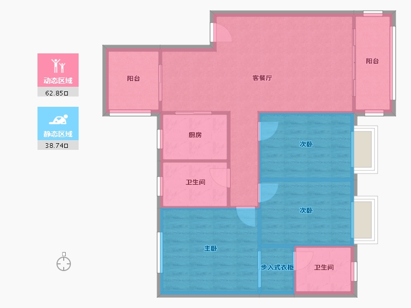 四川省-成都市-山水四季城-98.00-户型库-动静分区