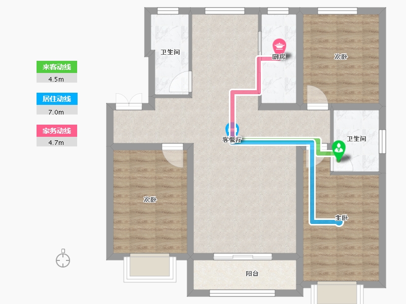 河北省-邢台市-中和府-87.26-户型库-动静线