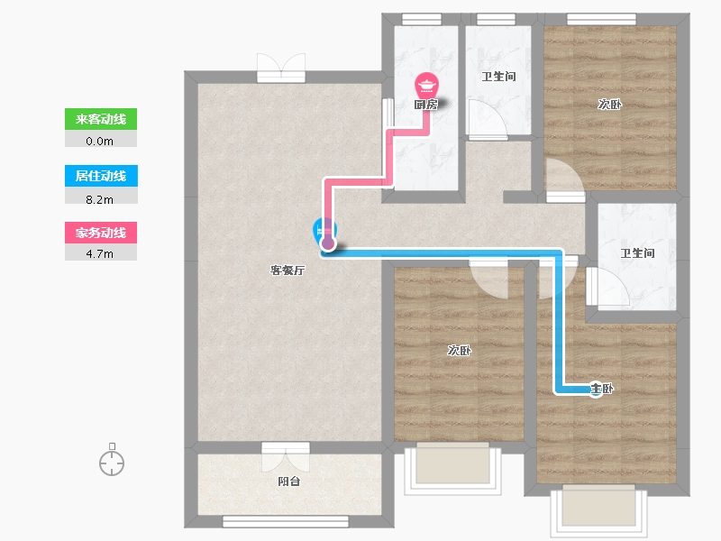 河北省-邢台市-中和府-80.04-户型库-动静线