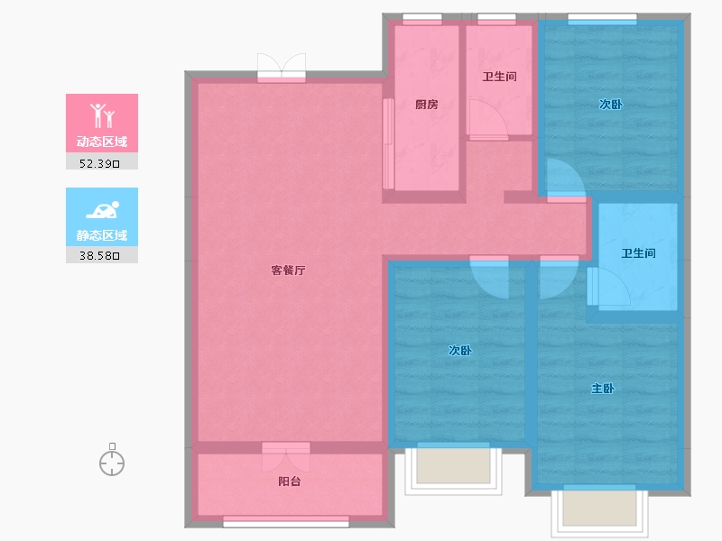 河北省-邢台市-中和府-80.04-户型库-动静分区