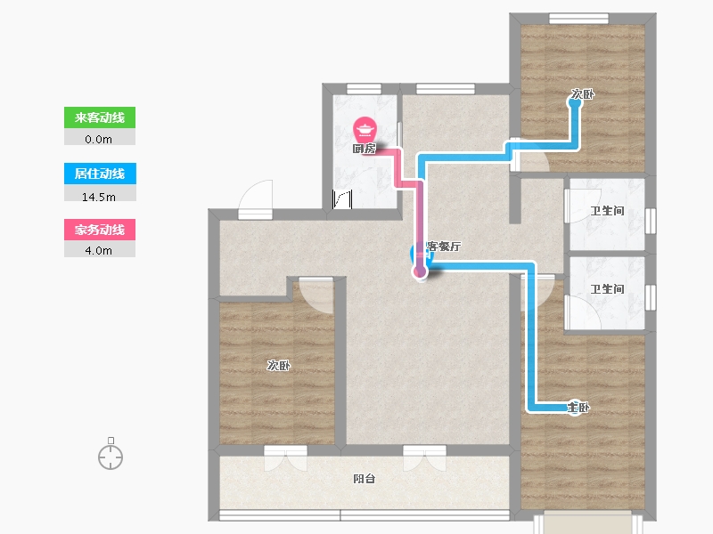 河北省-邢台市-中和府-84.55-户型库-动静线