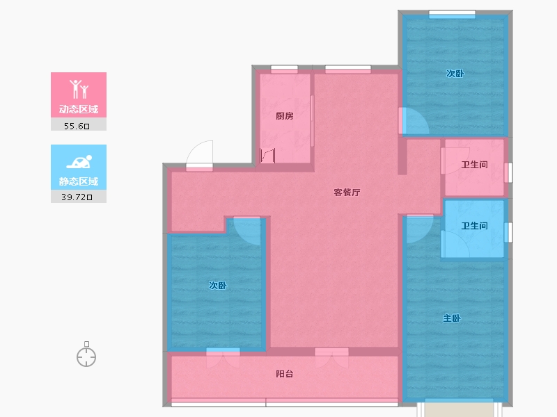 河北省-邢台市-中和府-84.55-户型库-动静分区