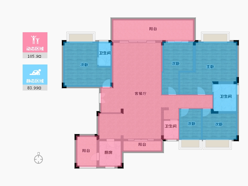 贵州省-遵义市-务川碧桂园-172.17-户型库-动静分区