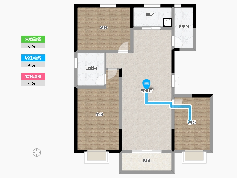 河北省-邢台市-正恒壹品-105.29-户型库-动静线