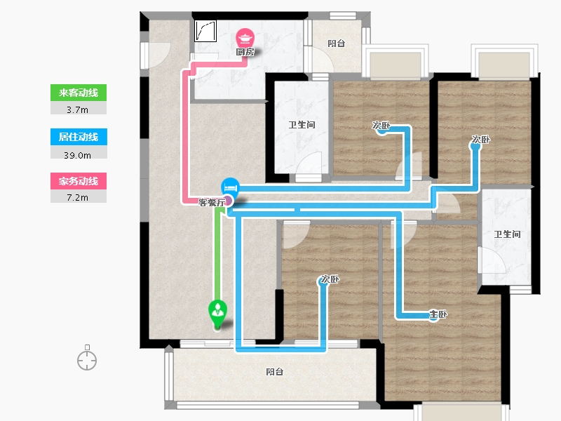 四川省-成都市-新鸿基悦城-113.00-户型库-动静线