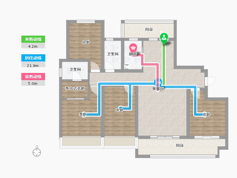 河南省-漯河市-祥龙翰林苑-125.00-户型库-动静线