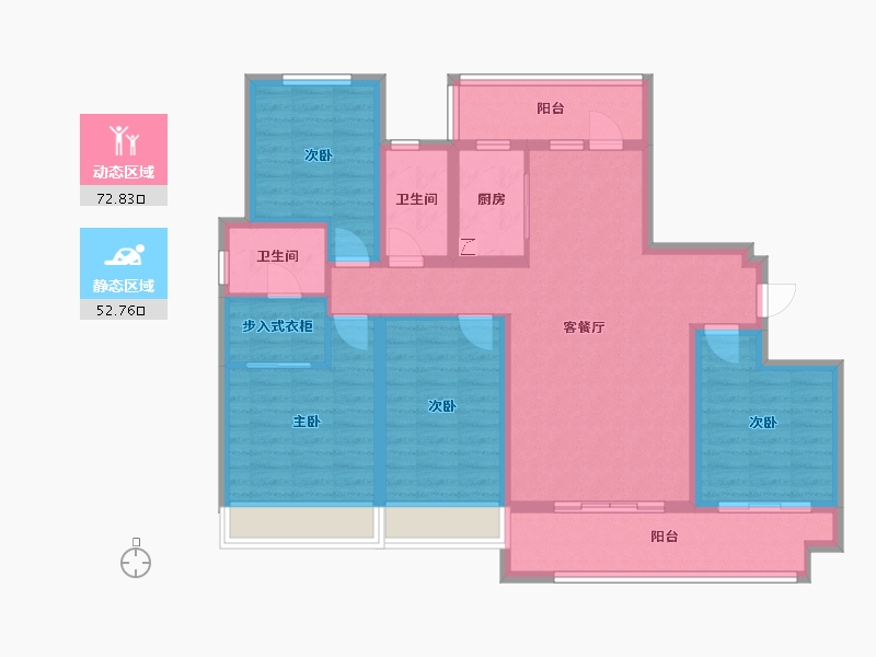 河南省-漯河市-祥龙翰林苑-125.00-户型库-动静分区