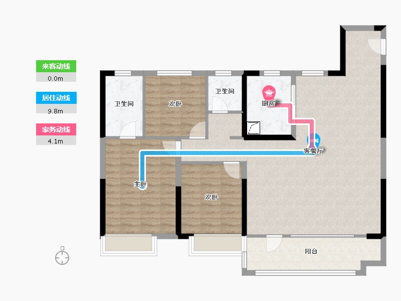 山东省-潍坊市-弘阳时光九樾-112.00-户型库-动静线