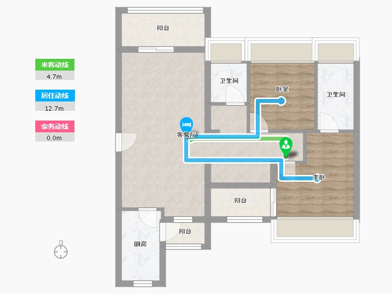 广东省-深圳市-翠园华府-108.00-户型库-动静线