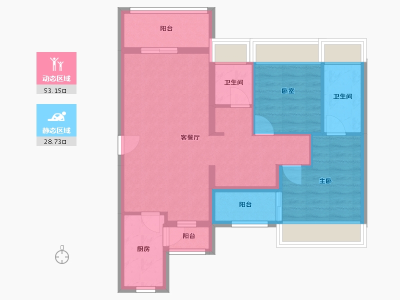 广东省-深圳市-翠园华府-108.00-户型库-动静分区