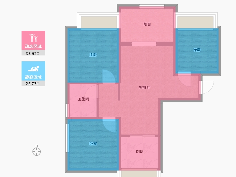 广东省-深圳市-翠园华府-87.00-户型库-动静分区