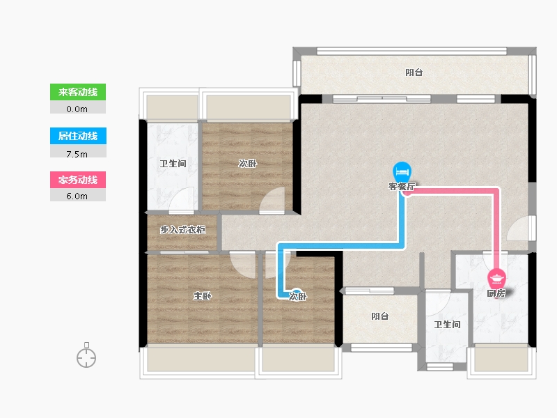 广东省-深圳市-翠园华府-130.00-户型库-动静线