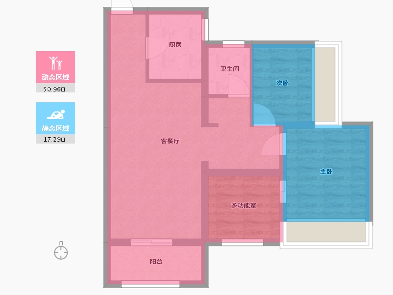 广东省-深圳市-翠园华府-93.00-户型库-动静分区