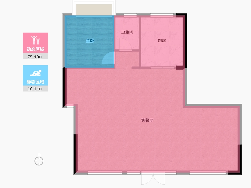 广东省-肇庆市-龙湖春天-158.00-户型库-动静分区