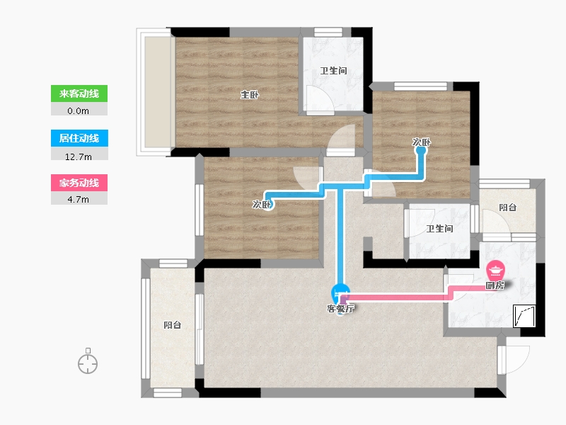 四川省-成都市-中铁瑞城西郡英华-83.60-户型库-动静线