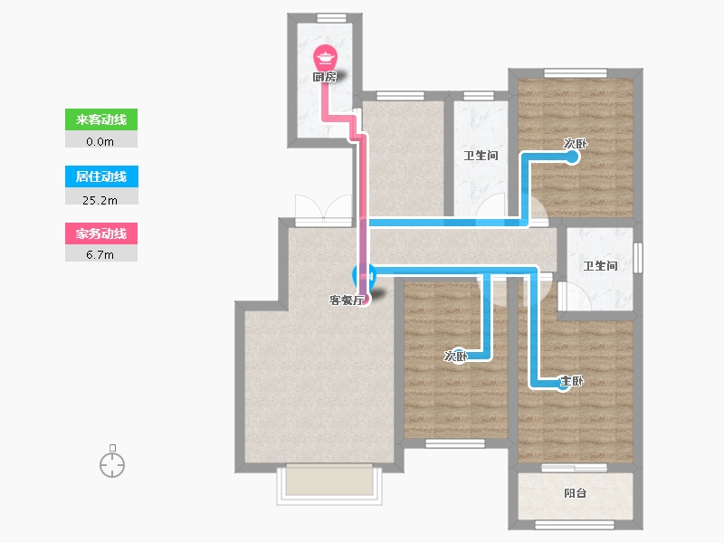 河北省-衡水市-北斗星城文园-95.00-户型库-动静线