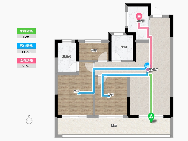 浙江省-温州市-云创未来社区-78.41-户型库-动静线