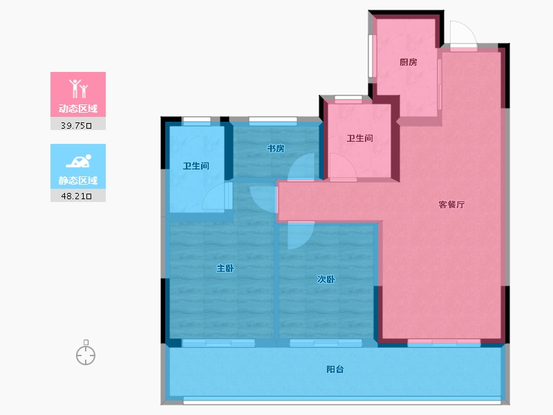 浙江省-温州市-云创未来社区-78.41-户型库-动静分区