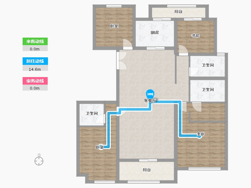 河南省-郑州市-嵩基润堂-150.00-户型库-动静线