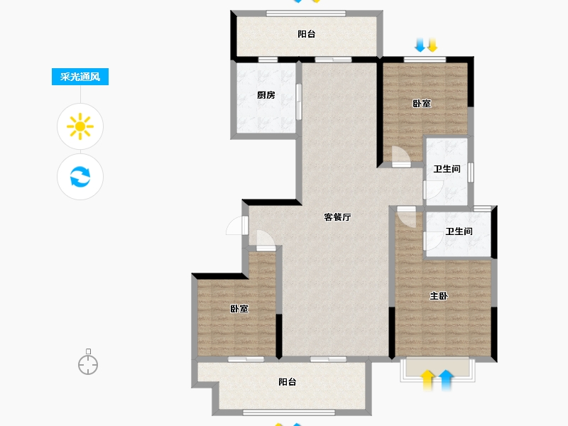 河南省-商丘市-上和集团上和府-135.00-户型库-采光通风