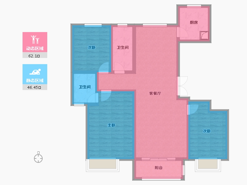 河北省-石家庄市-博东园北区-108.00-户型库-动静分区