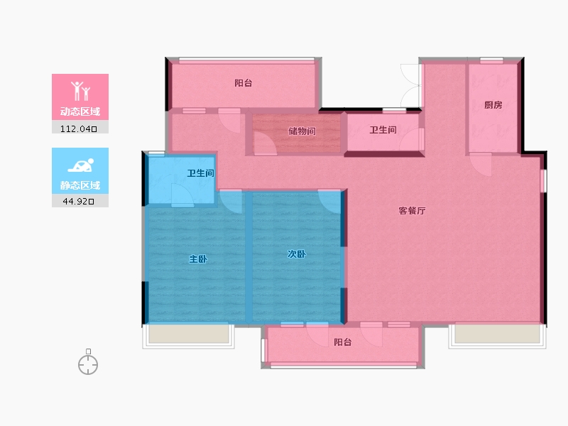 山东省-青岛市-天一仁和栊樾海-142.09-户型库-动静分区