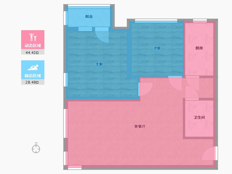 北京-北京市-柏林爱乐二期-74.00-户型库-动静分区