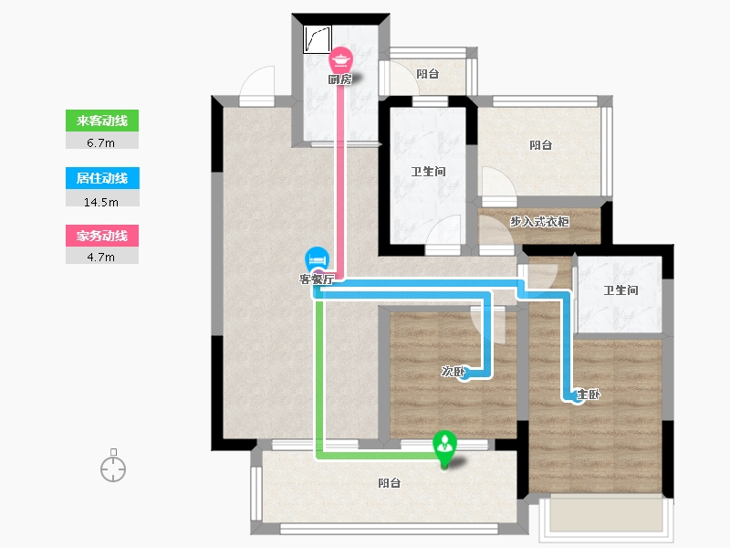 四川省-宜宾市-上海枫林公馆-79.64-户型库-动静线