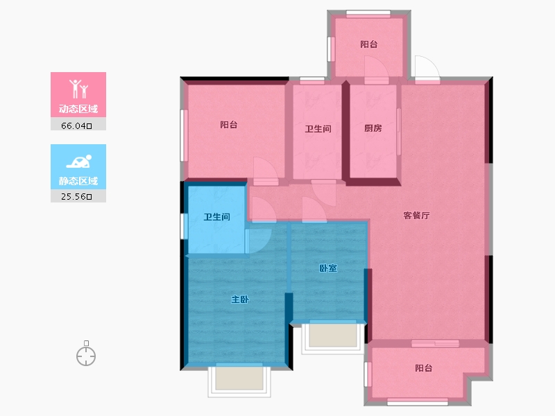 广西壮族自治区-来宾市-仙湖铭邸-100.00-户型库-动静分区