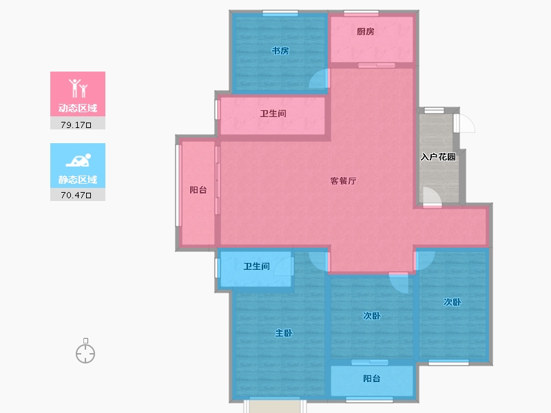 山东省-泰安市-龙泽壹品-139.56-户型库-动静分区