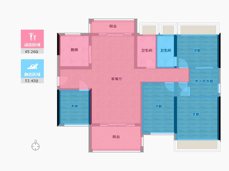 广东省-江门市-明泰城-122.00-户型库-动静分区