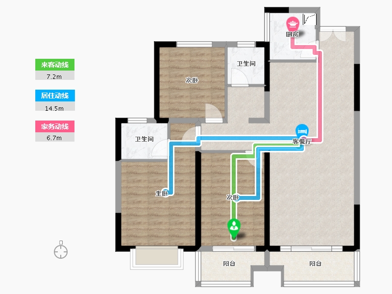 河南省-三门峡市-九玺台-100.00-户型库-动静线