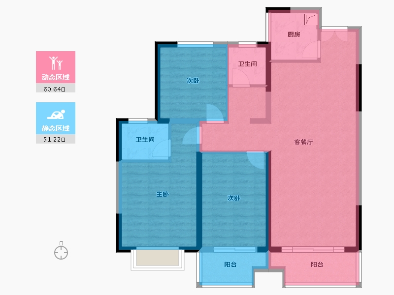 河南省-三门峡市-九玺台-100.00-户型库-动静分区