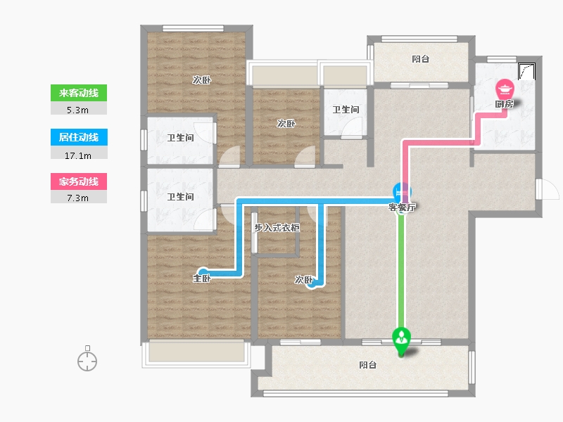 广东省-汕头市-珑熙府-150.00-户型库-动静线