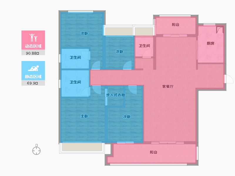 广东省-汕头市-珑熙府-150.00-户型库-动静分区